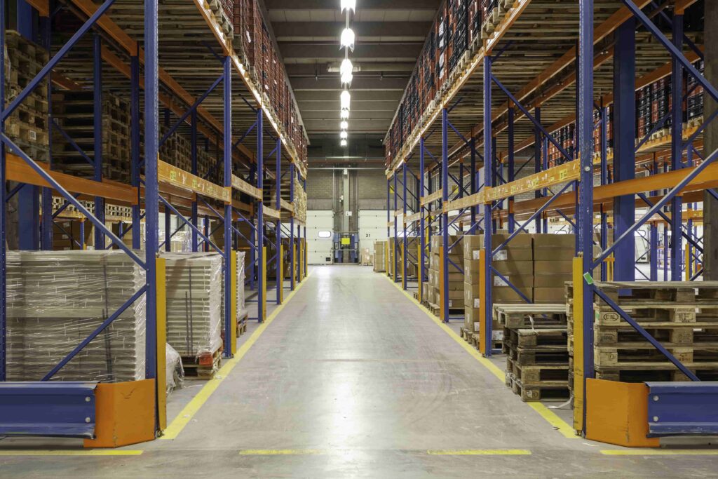 View inside of a pallet racking in las vegas